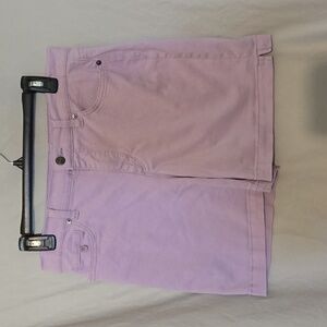 Gloria Vanderbilt lavender Amanda denim shorts